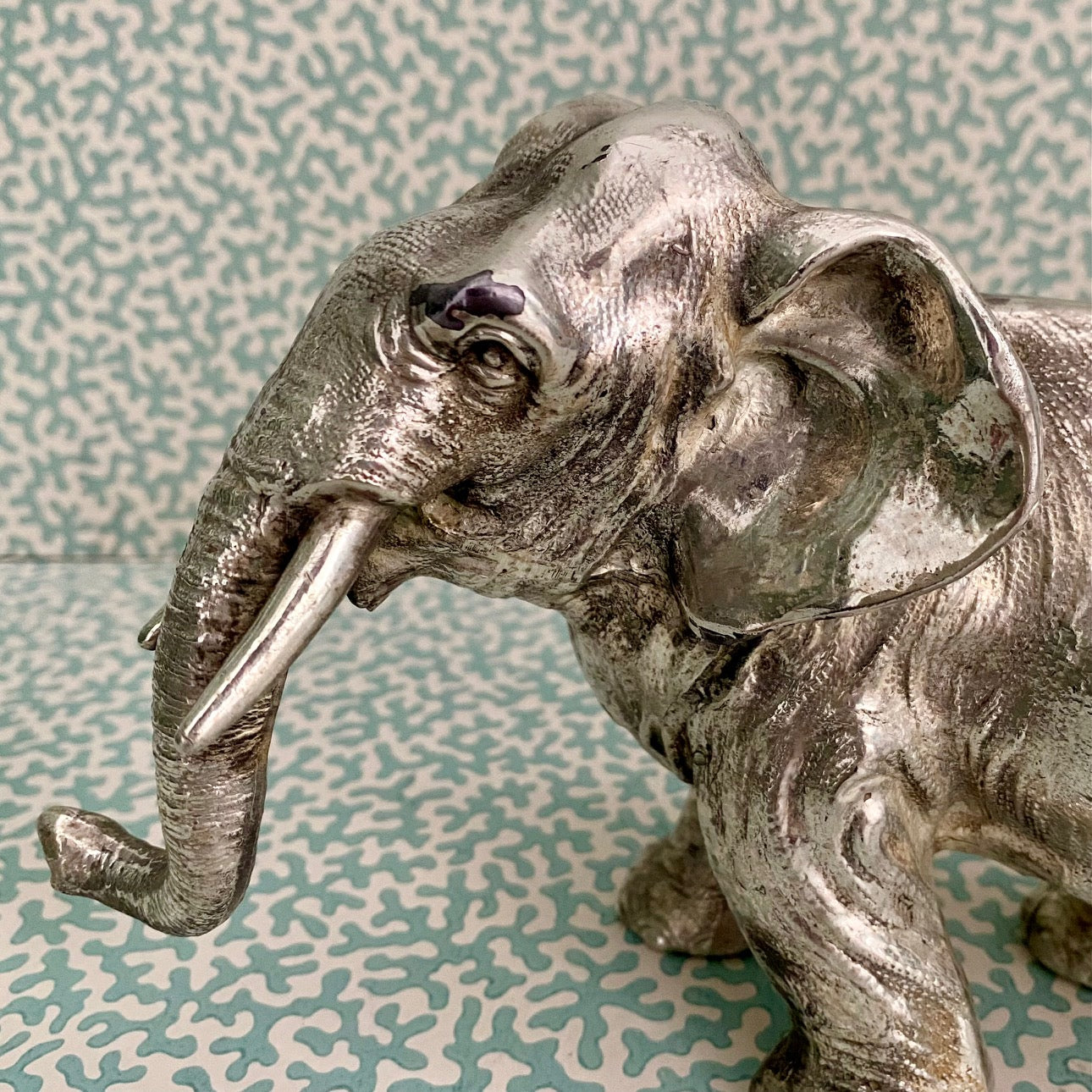 Vintage Silver Plated Indian Elephant B67