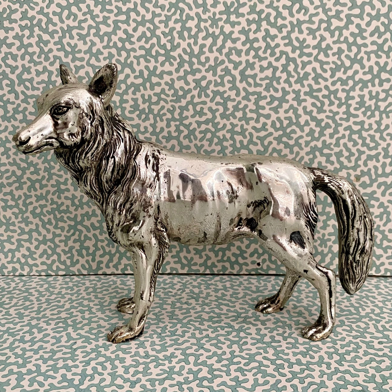 Mauro Manetti Silver Plated Wolf K58