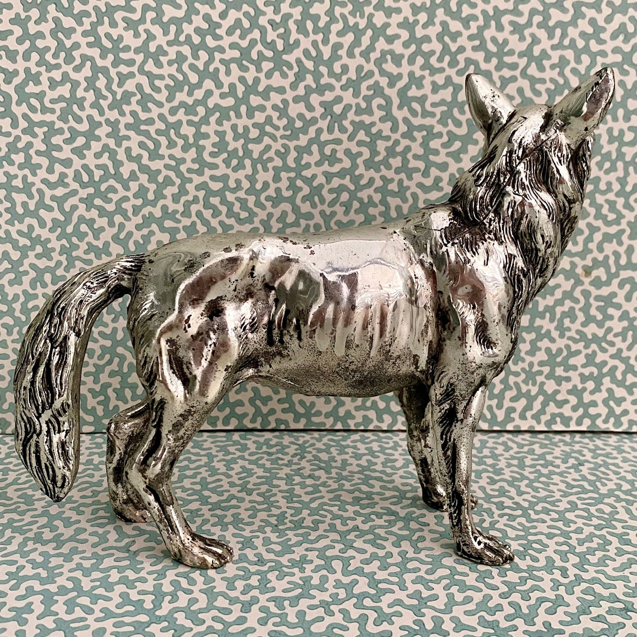 Mauro Manetti Silver Plated Wolf K58