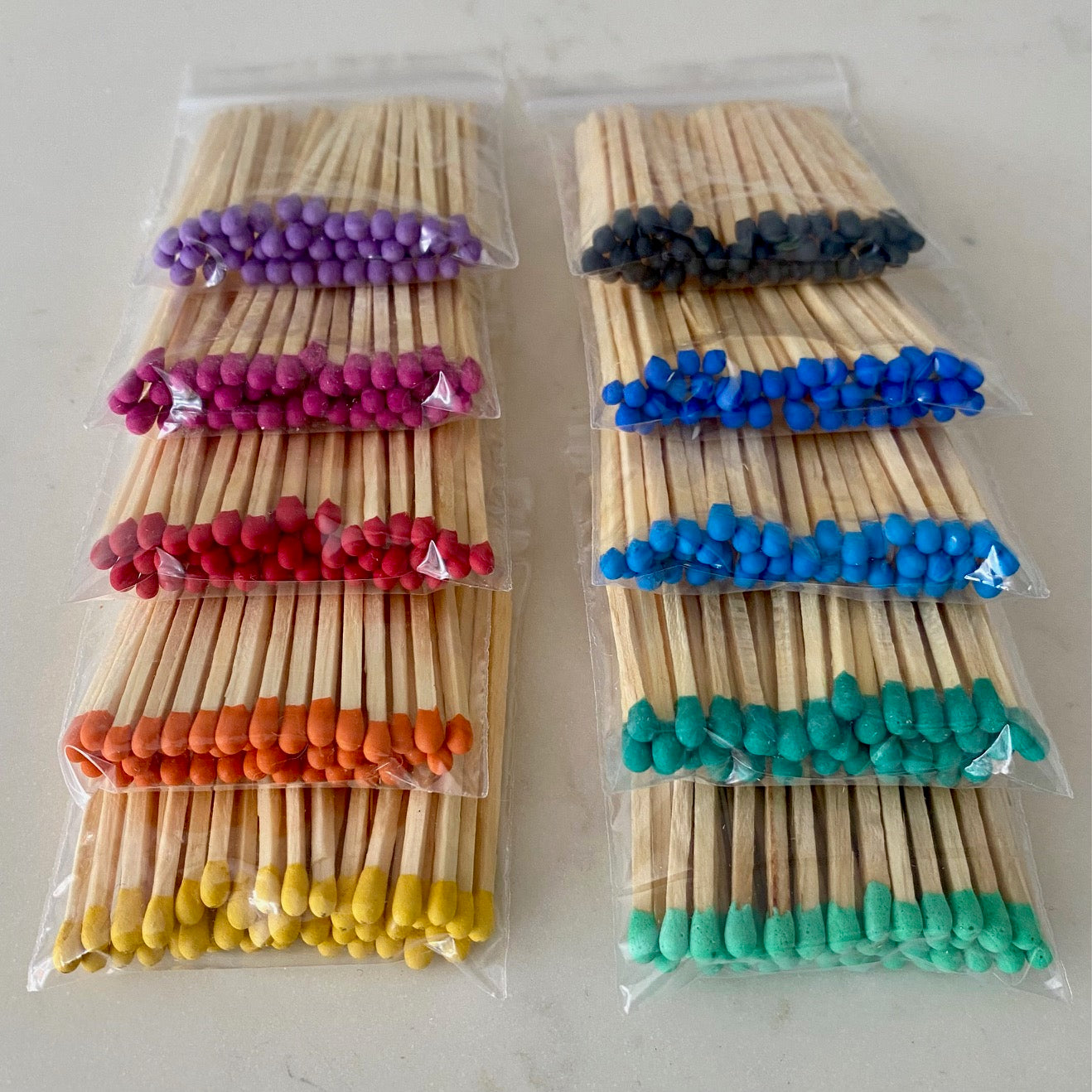 COLOURED MATCHES