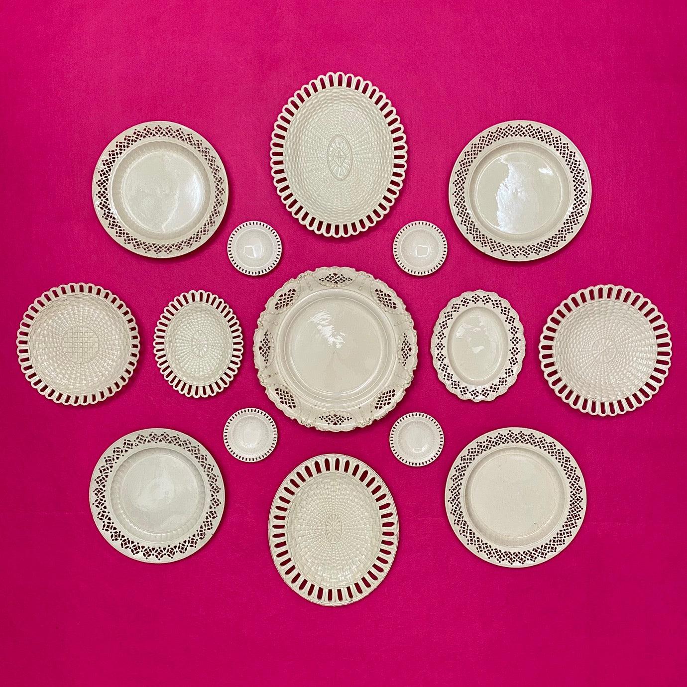 Antique Leeds Creamware Display 884