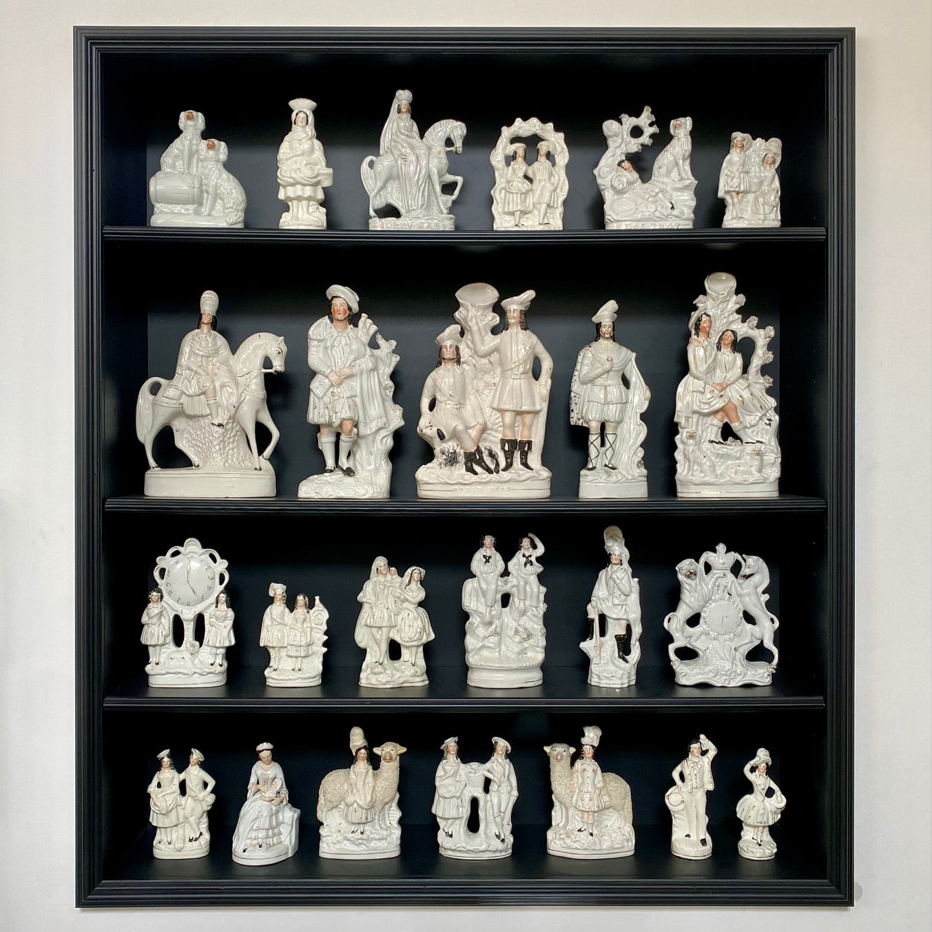 Huge Collection of 24 Victorian Staffordshire Figures 293