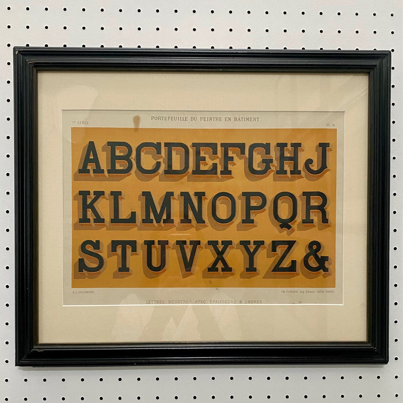 Set 12 Antique French Alphabet Prints