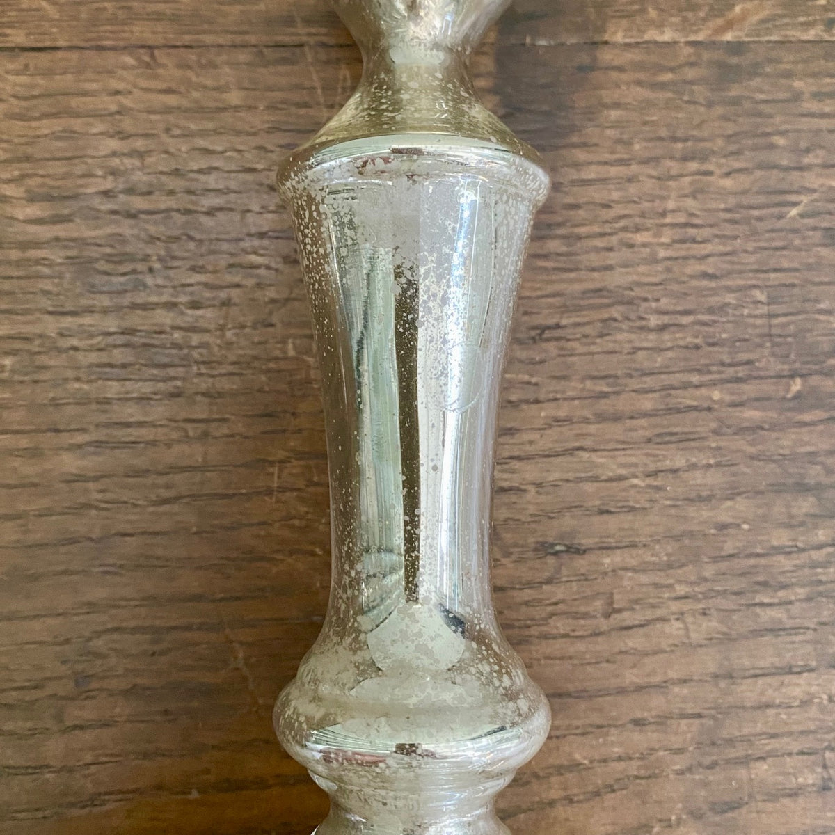 Pair Mercury Glass Candlesticks T54