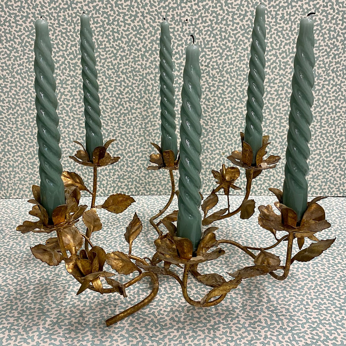 French Gilt Metal Candelabra R90