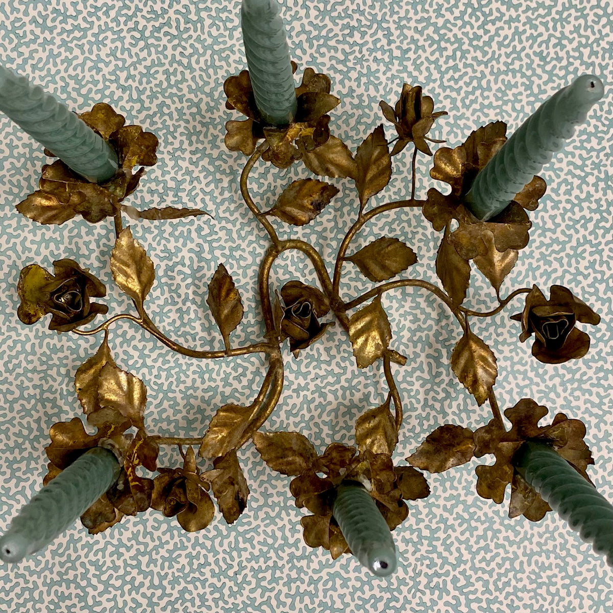 French Gilt Metal Candelabra R90