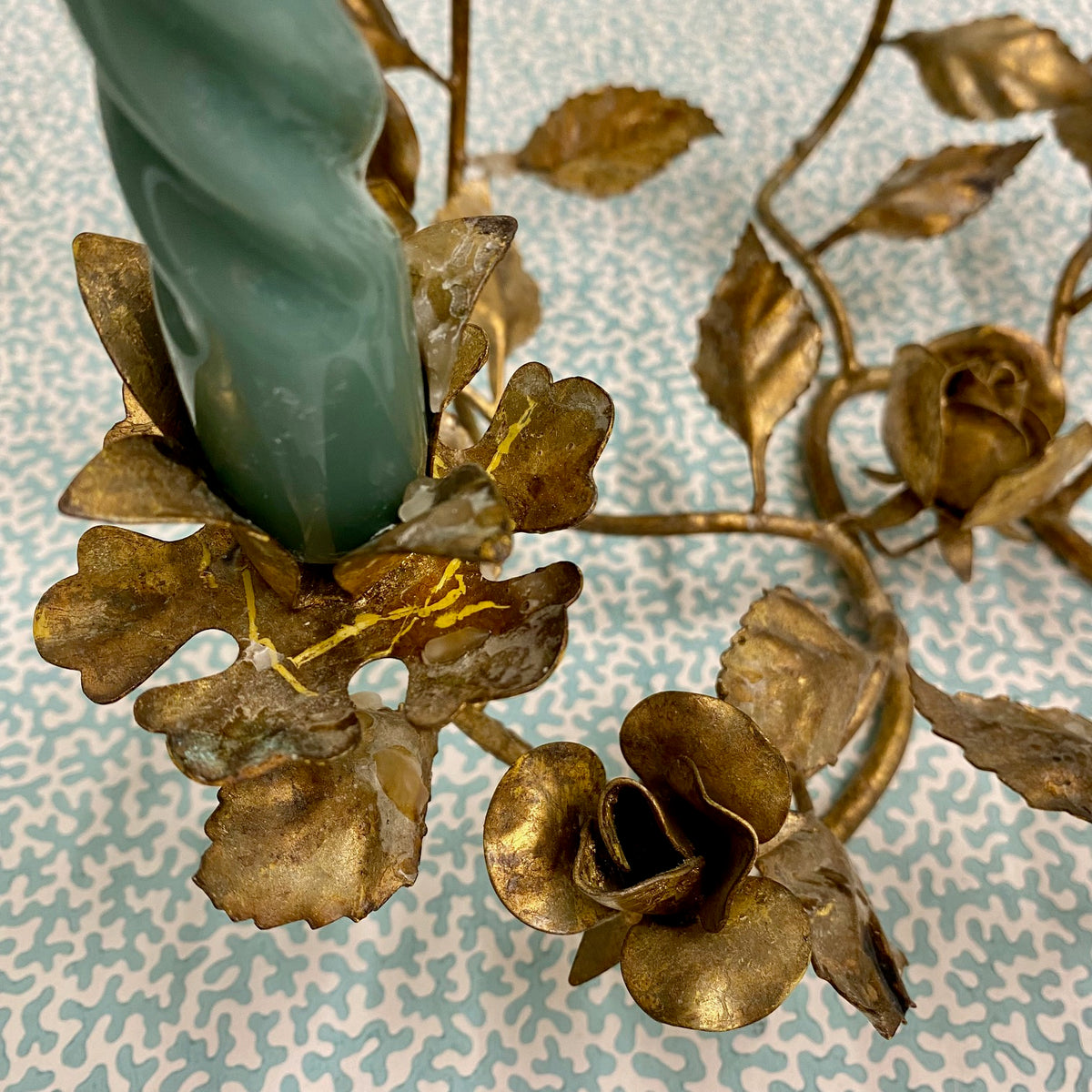 French Gilt Metal Candelabra R90