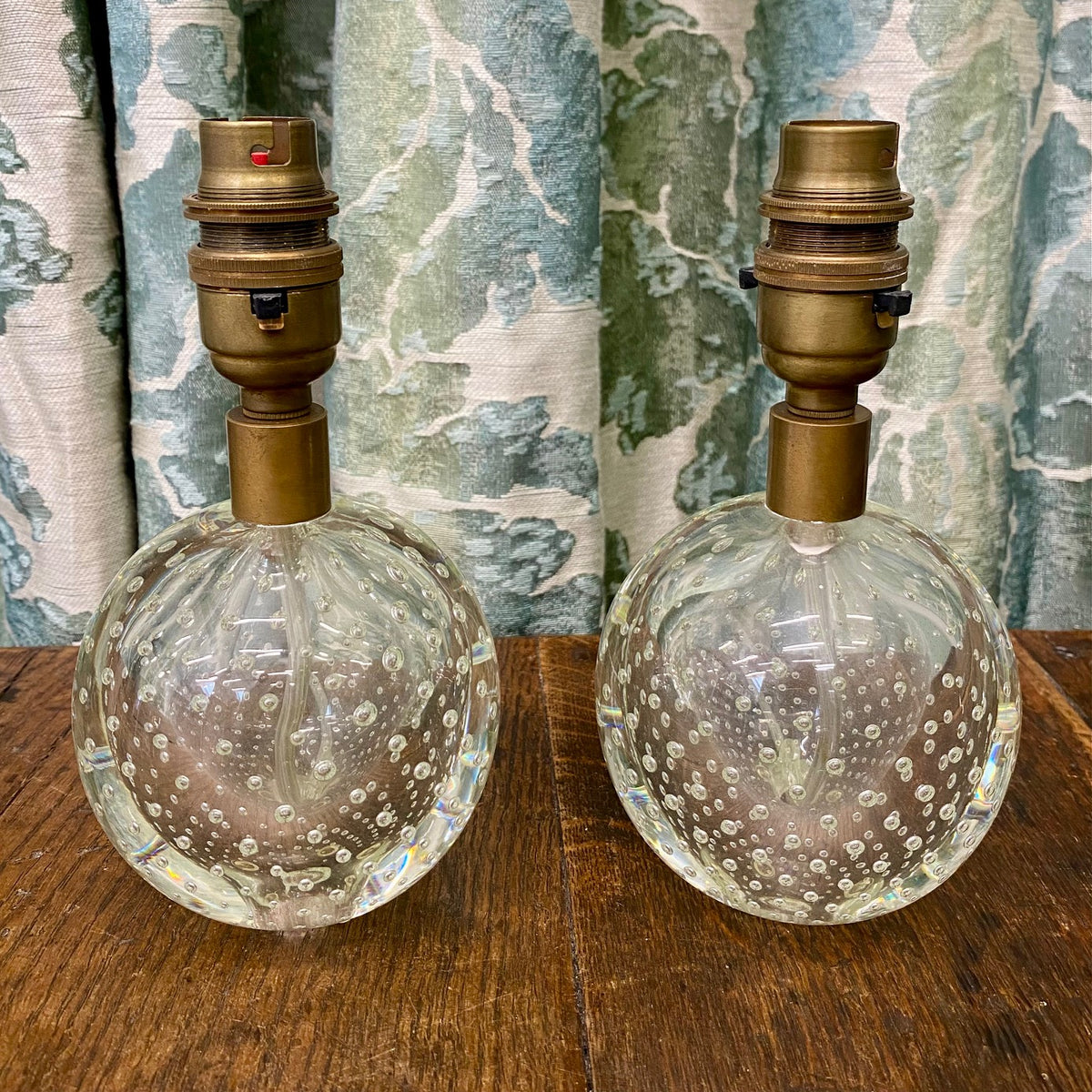 Pair Small Murano Bullicante Lamps D166