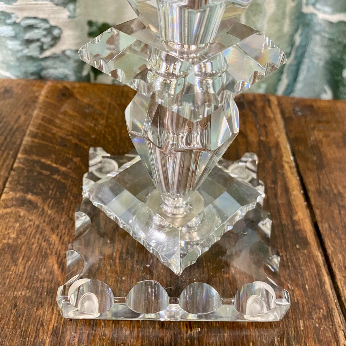 Pair Baccarat Small Cut Crystal Table Lamps Y31