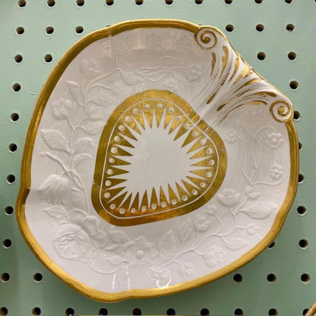 Antique Gold & White Porcelain Display