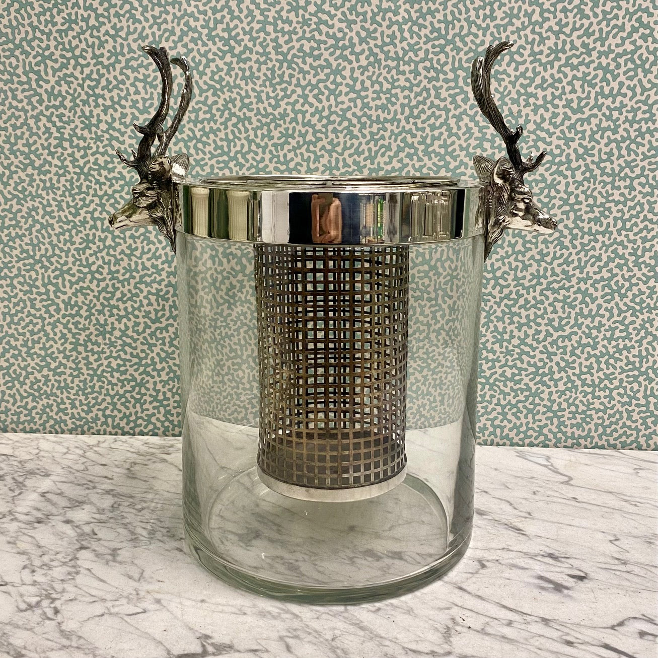 Duo 1960's Italian Stag Ice Bucket & Cooler