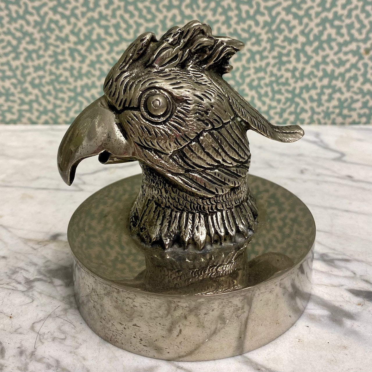 Small Vintage French Parrot Head Ice Bucket