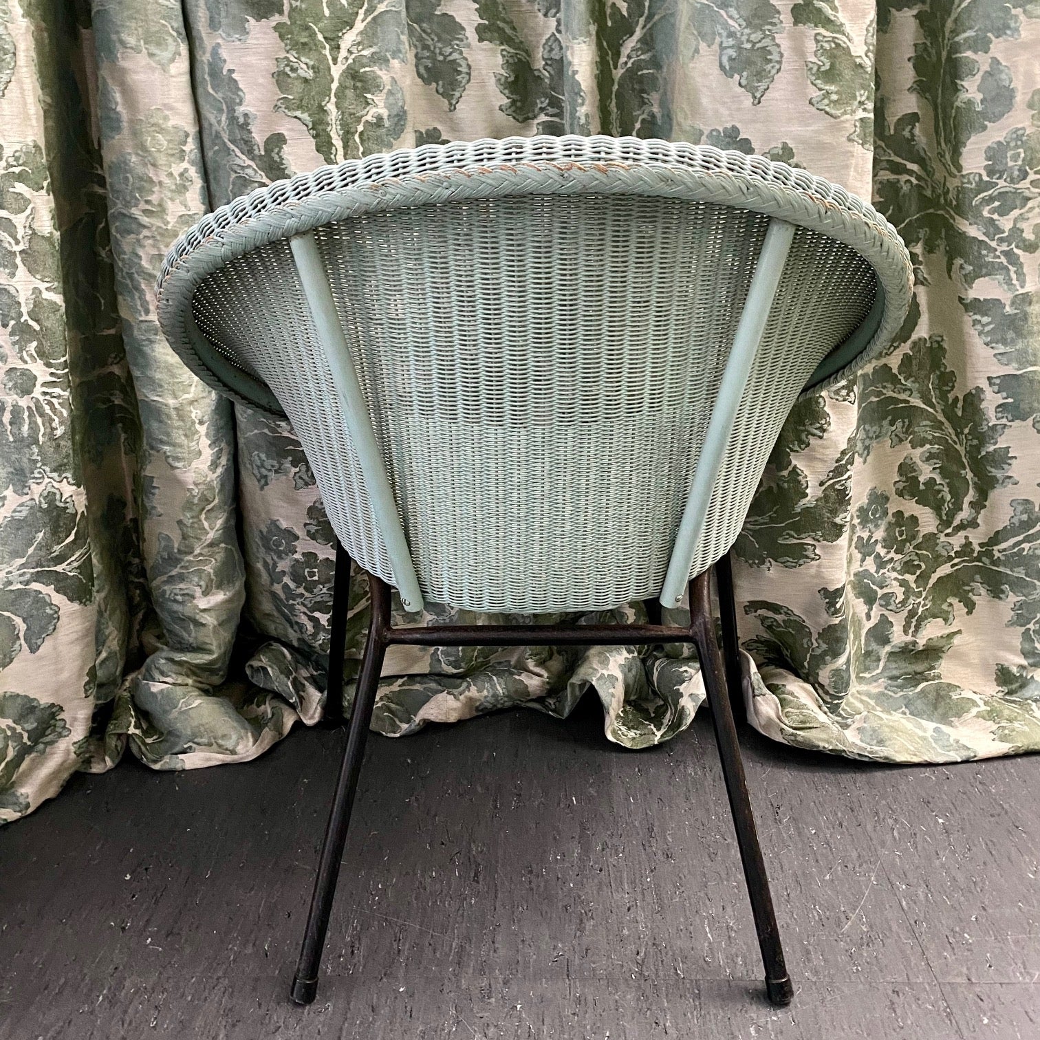 Duck-Egg LLoyd Loom 1950's Lusty Sputnik Chair