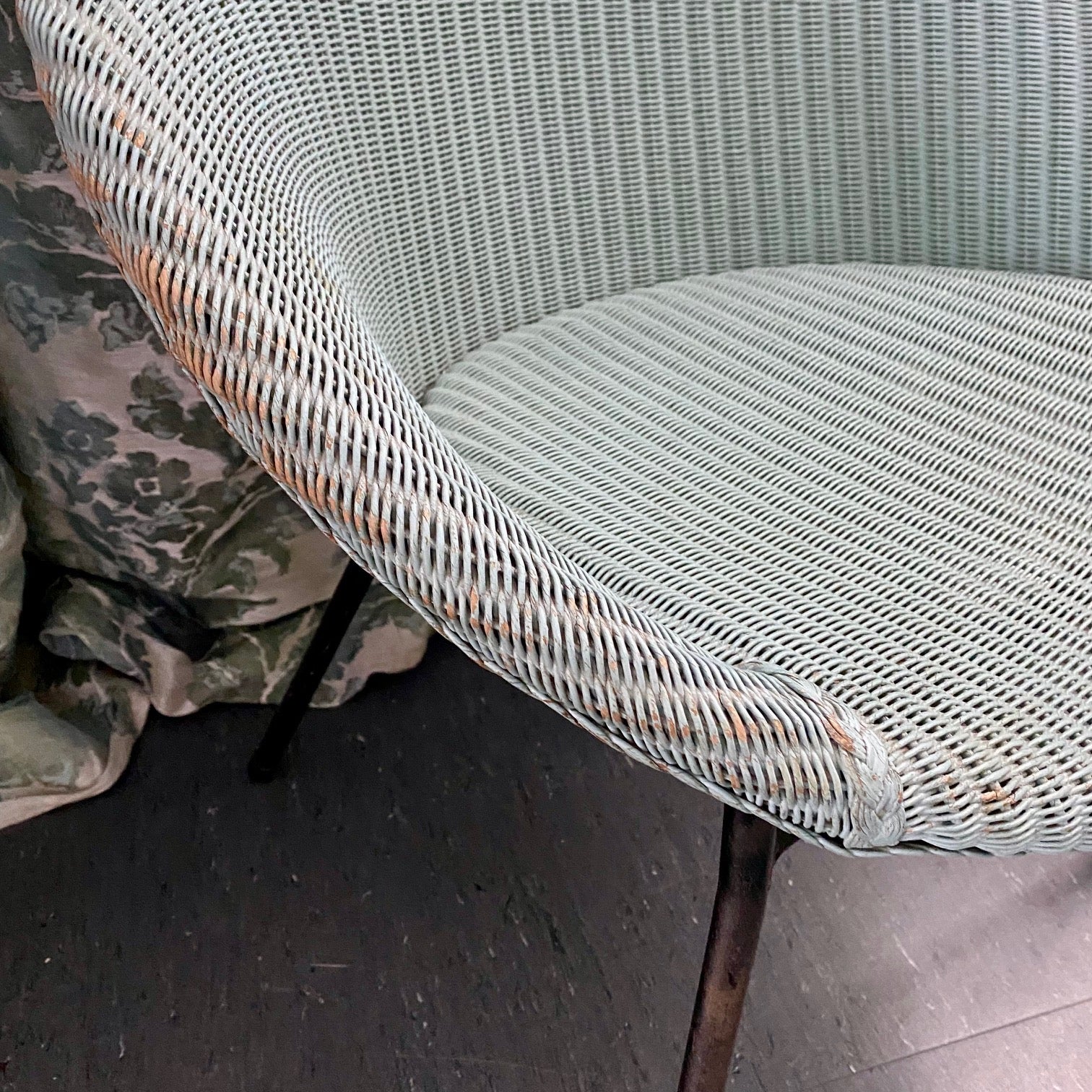 Duck-Egg LLoyd Loom 1950's Lusty Sputnik Chair