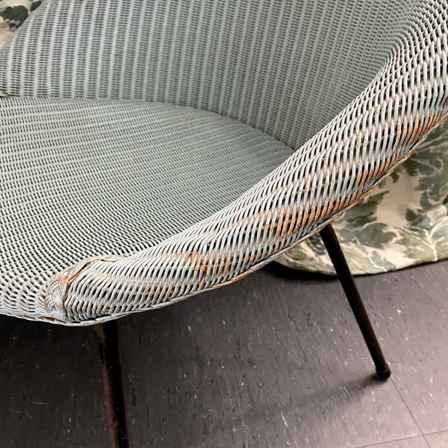 Duck-Egg LLoyd Loom 1950's Lusty Sputnik Chair