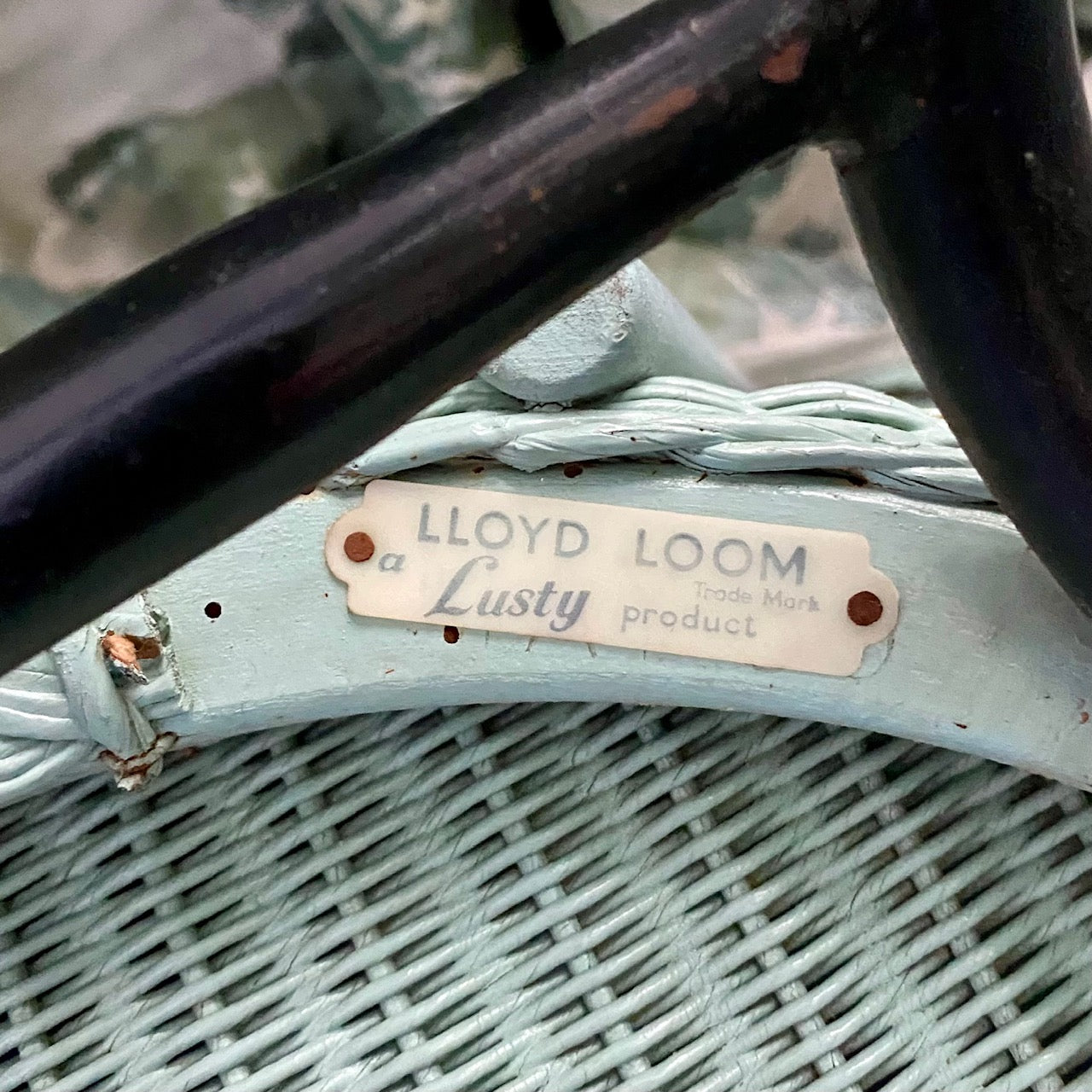 Duck-Egg LLoyd Loom 1950's Lusty Sputnik Chair