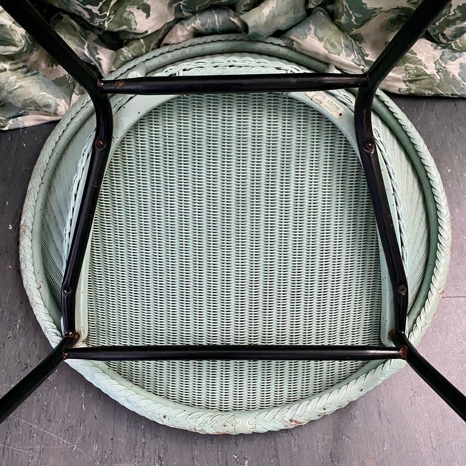 Duck-Egg LLoyd Loom 1950's Lusty Sputnik Chair