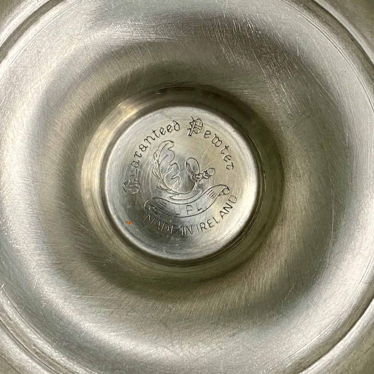 A Rare Pair of Irish Pewter, Owl Candlesticks