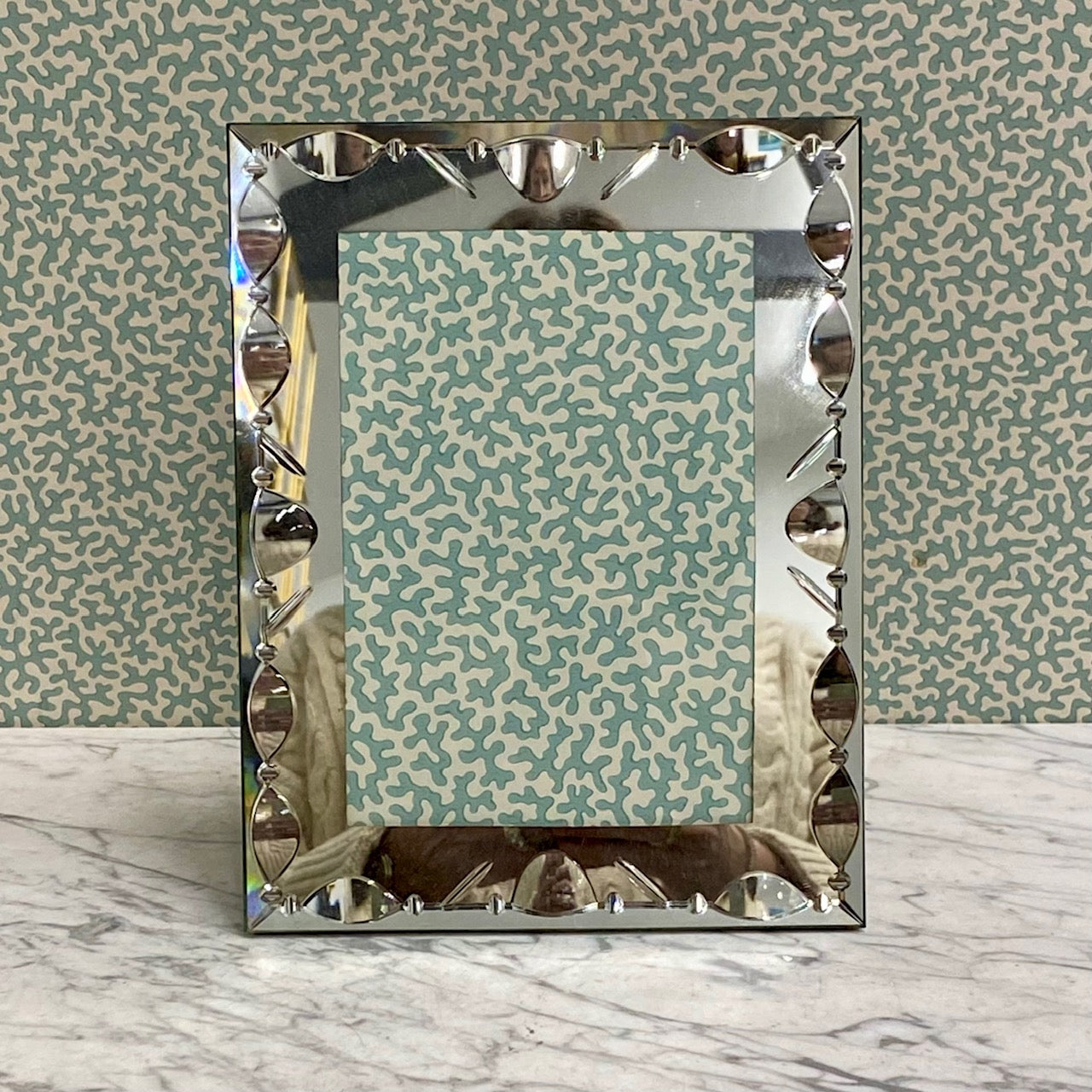 Medium French Art Deco Mirror Photo Frame