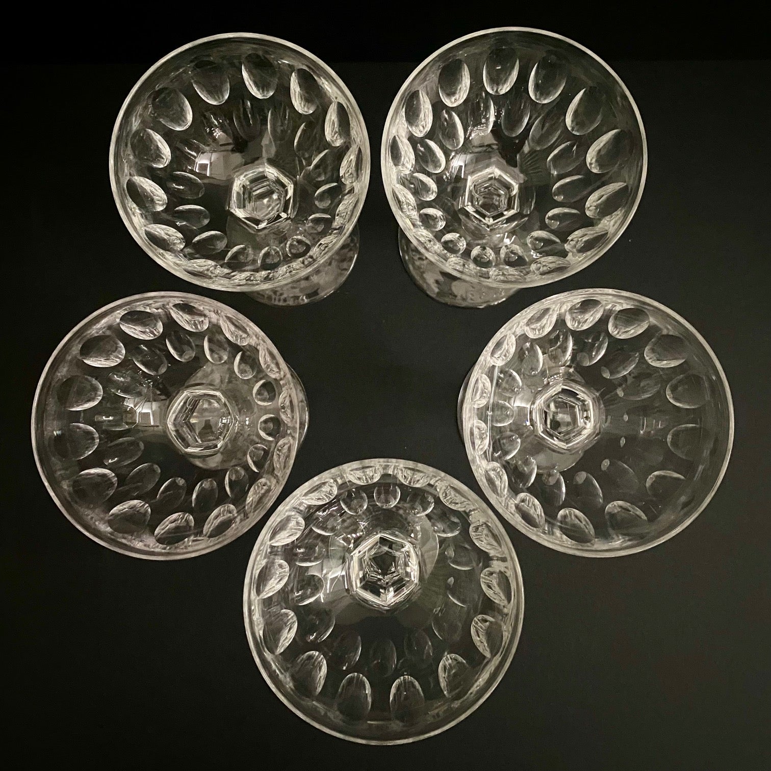 Crystal Champagne Coupes Set of 5