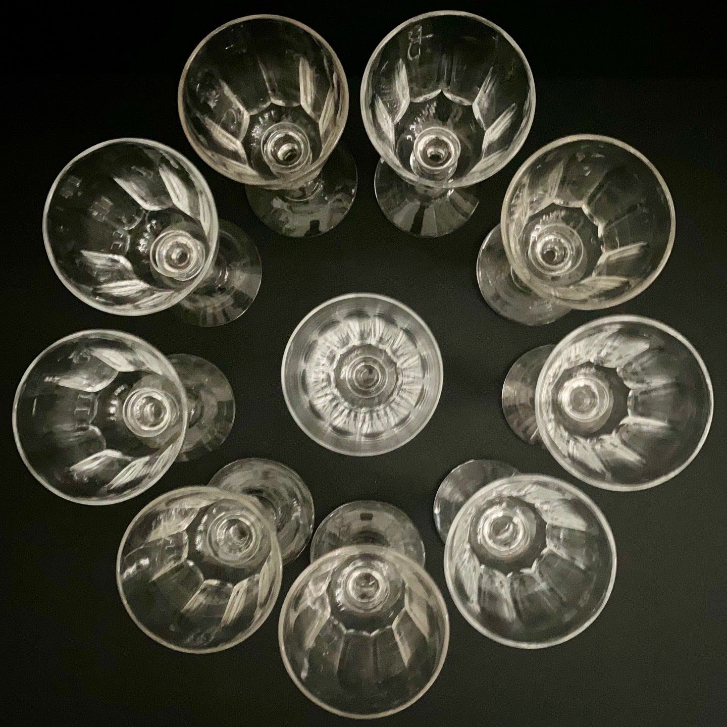 Baccarat Crystal Wine Glasses Set of 10