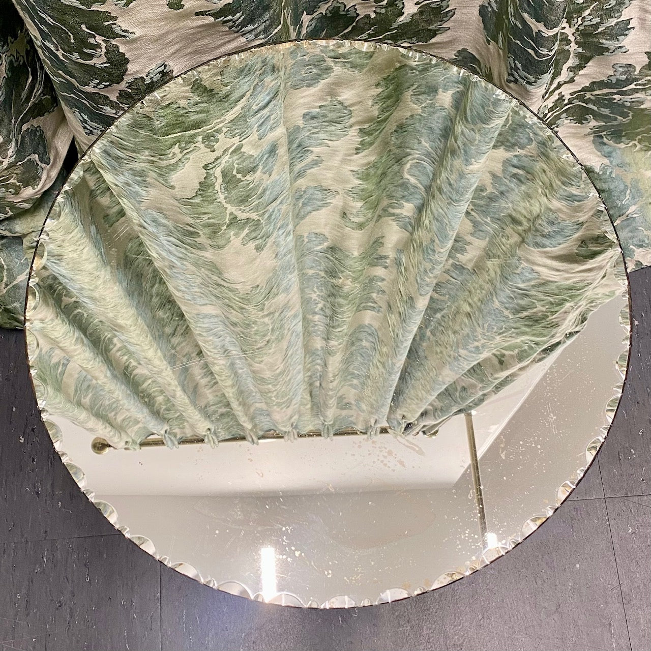 French Art Deco Mirror Side Table