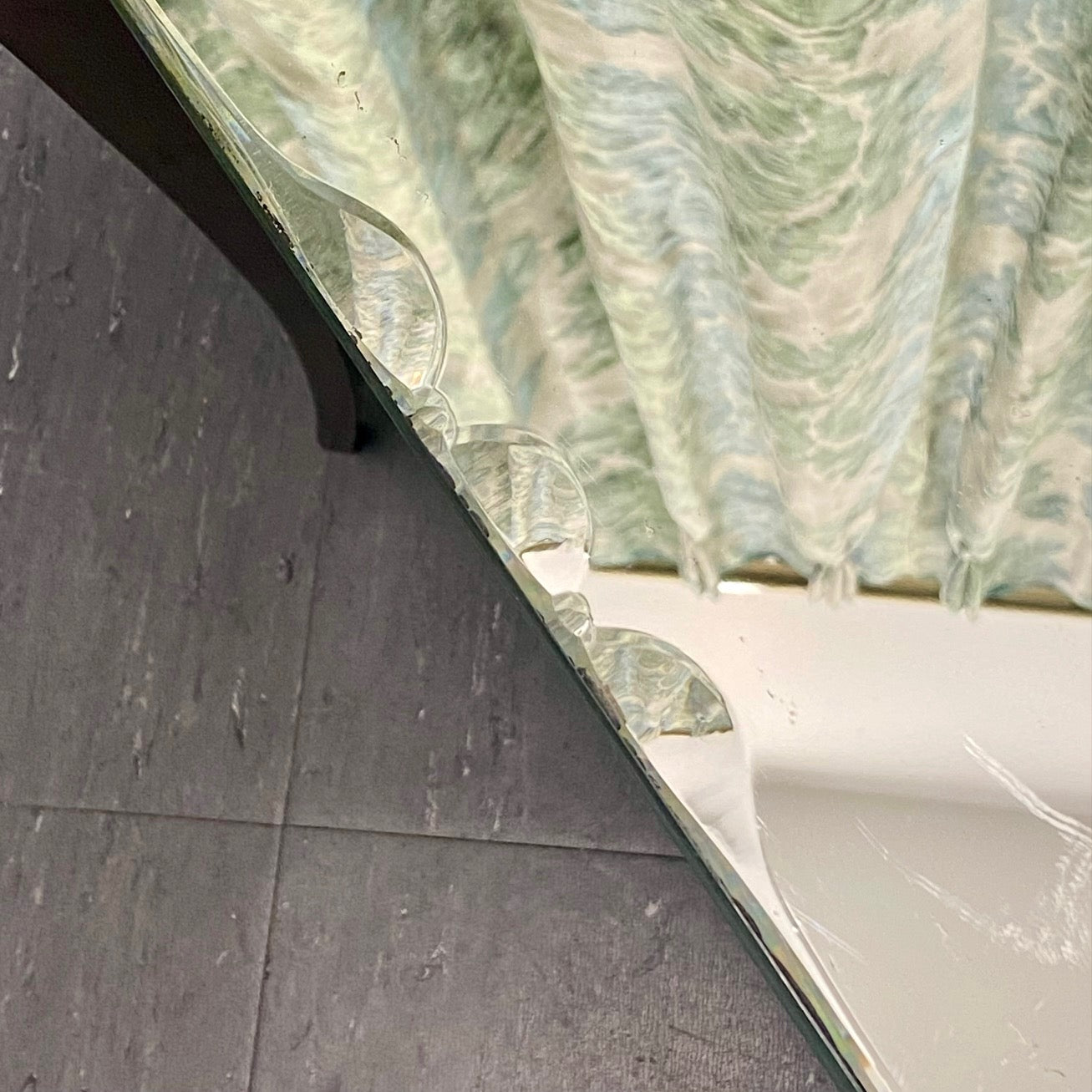 French Art Deco Rectangular Mirror Table