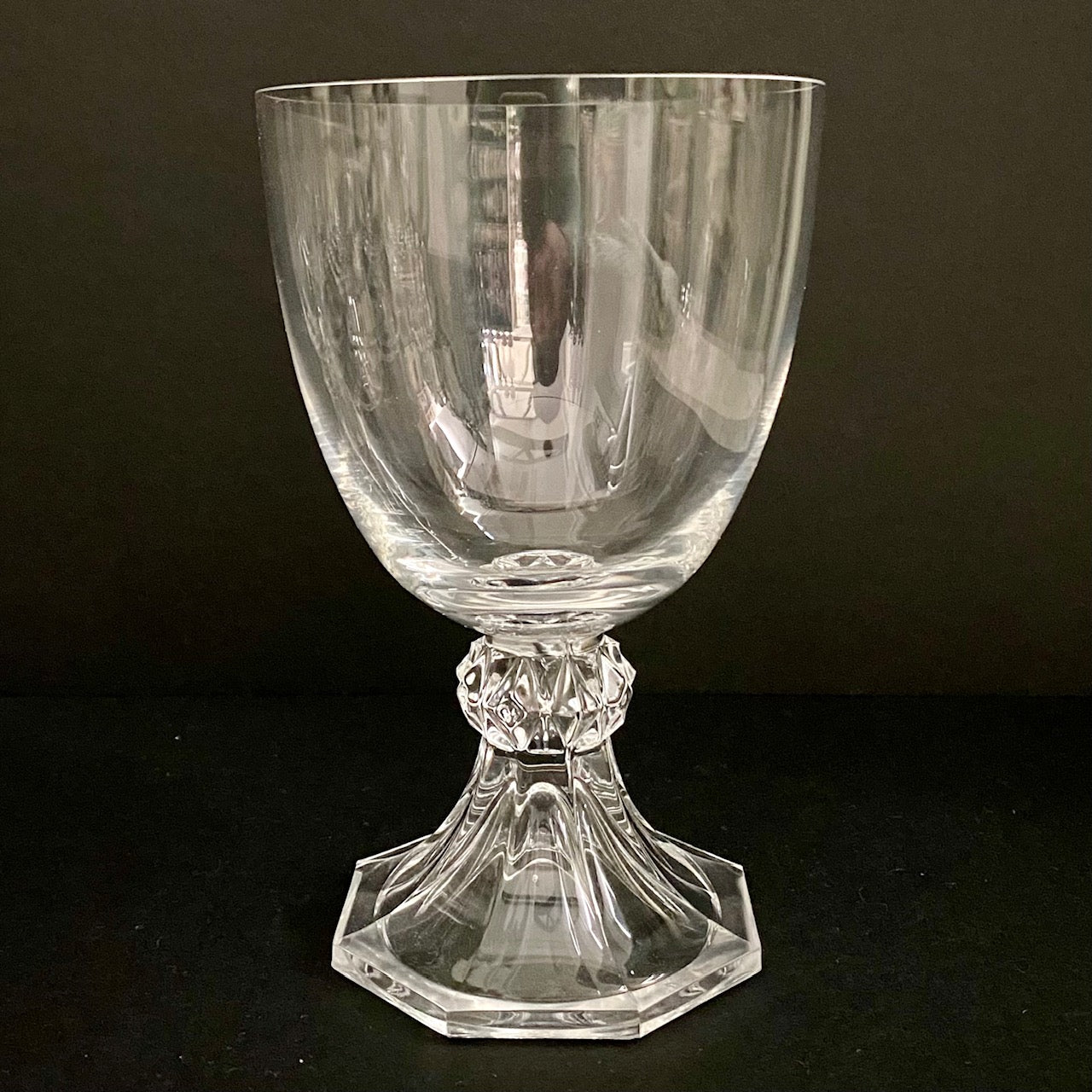 Val St Lambert 1950's Crystal Wine Goblets Set of 12
