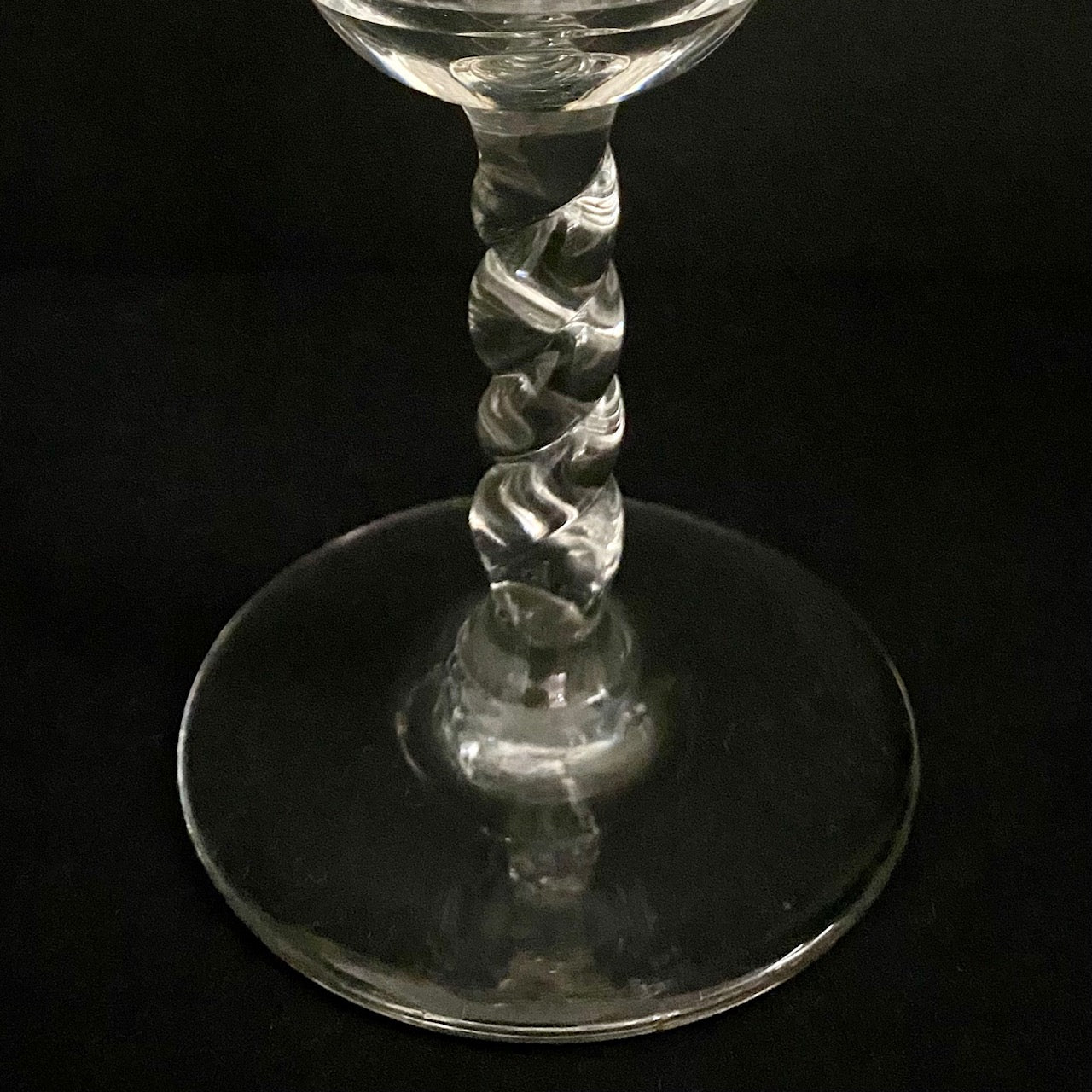 1950's Cut Glass Wine Glasses Set of 12