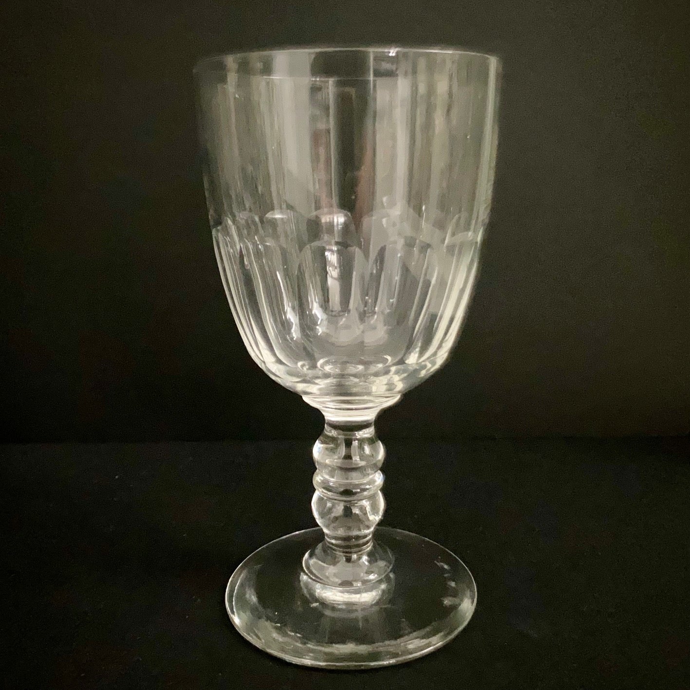 French 1880's Wine Glasses Set of 12