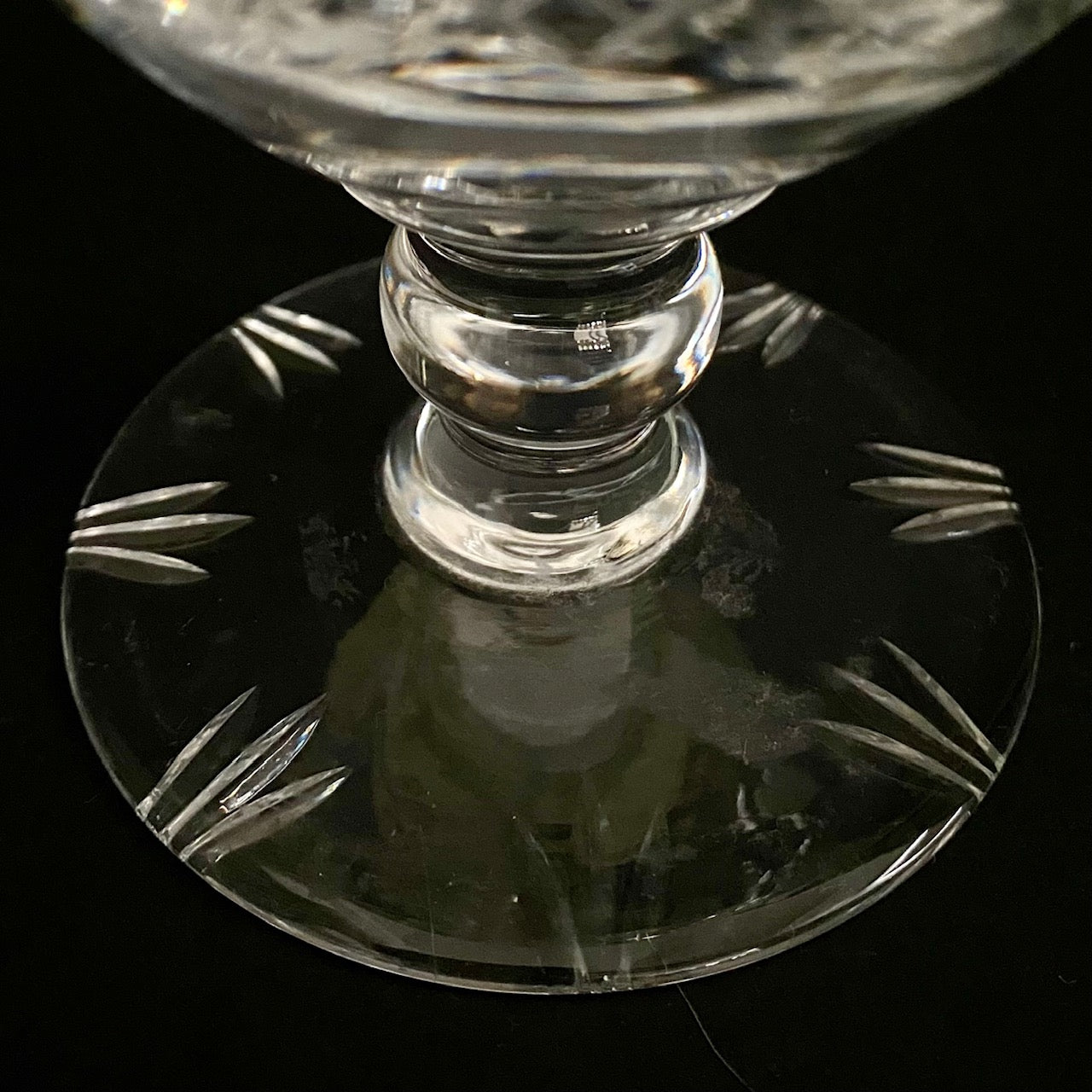 Pair Cut Crystal Goblets