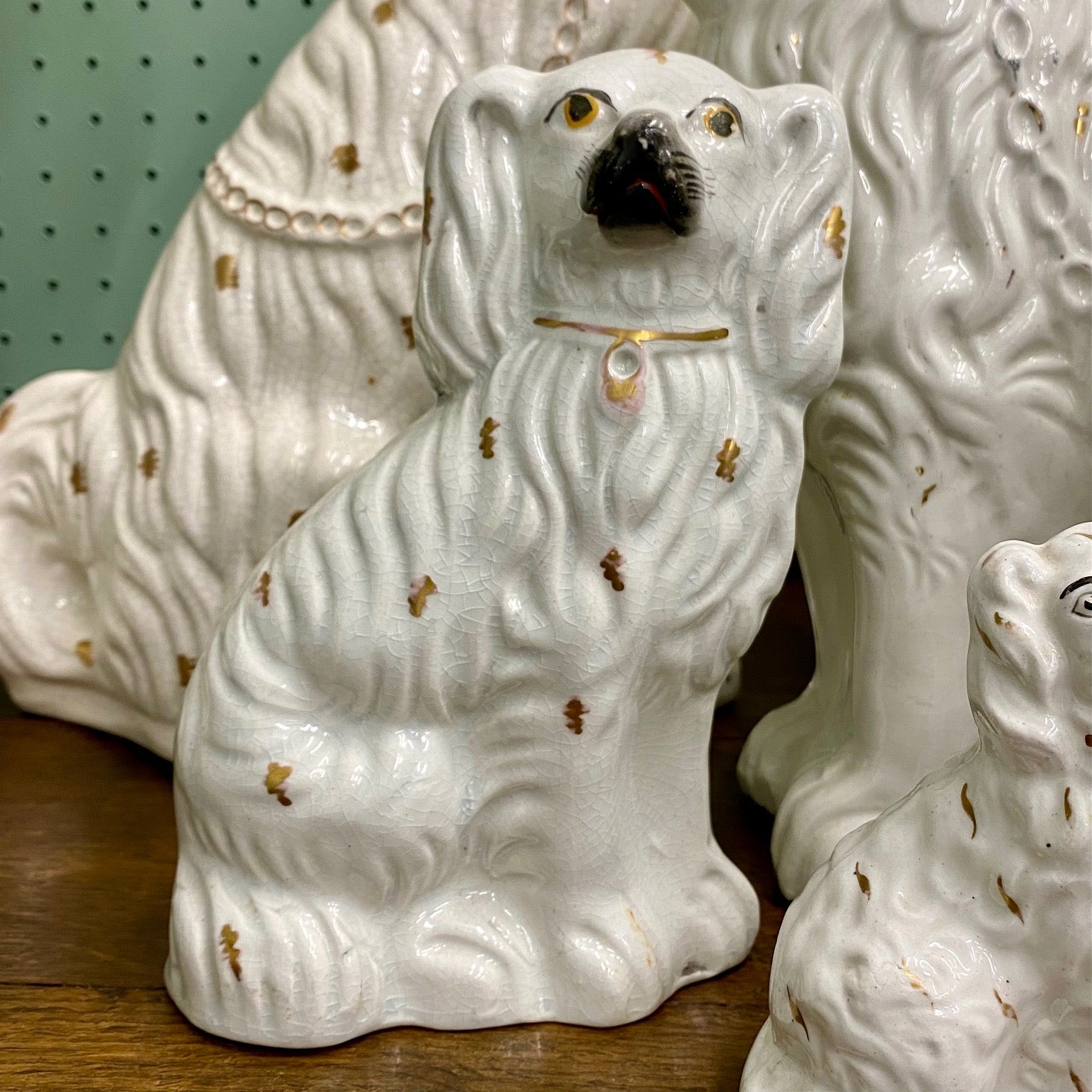 Collection of Victorian Staffordshire Dogs