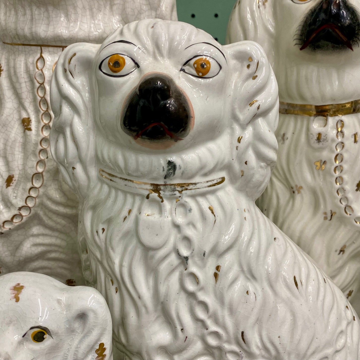 Collection of Victorian Staffordshire Dogs