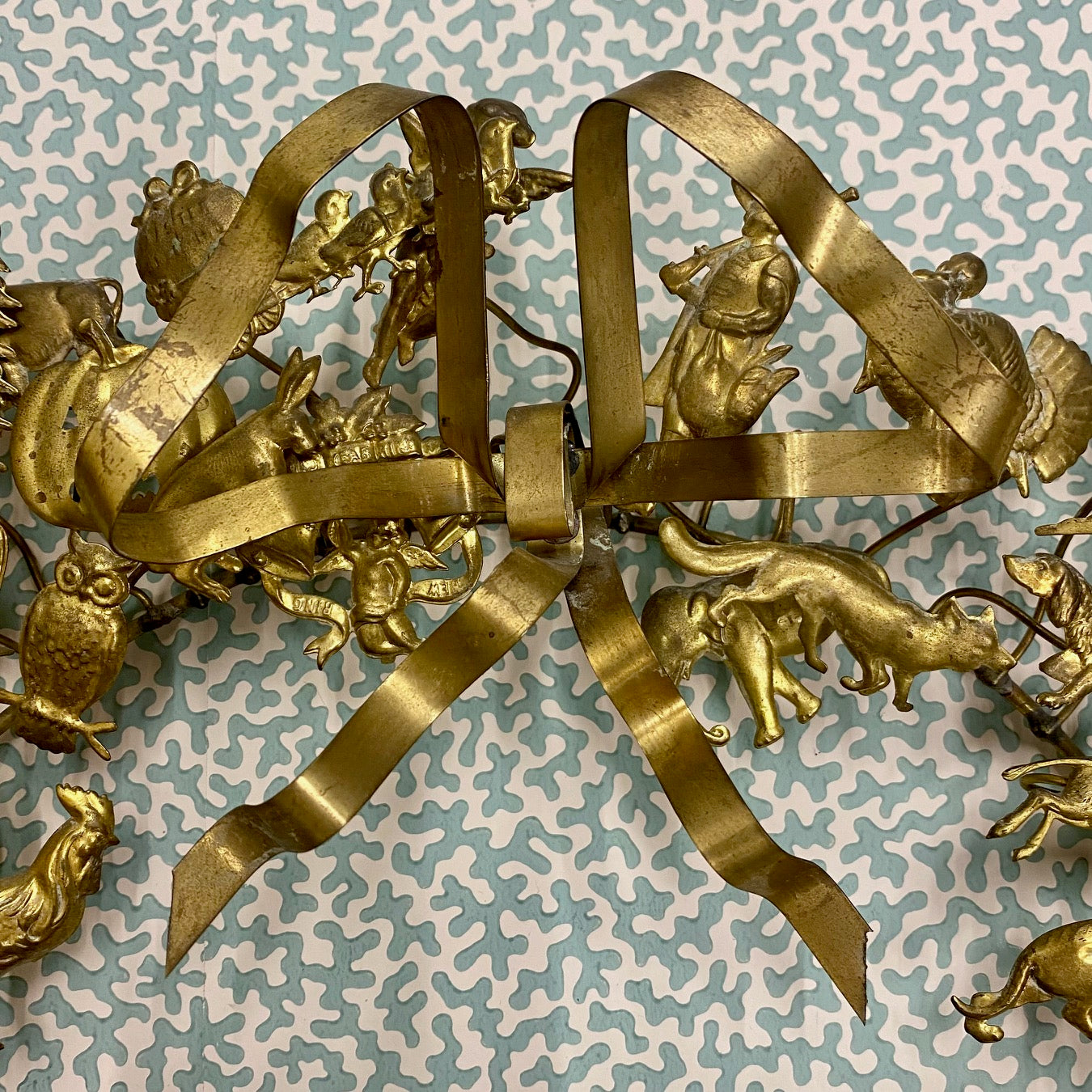 Vintage Brass Wreath