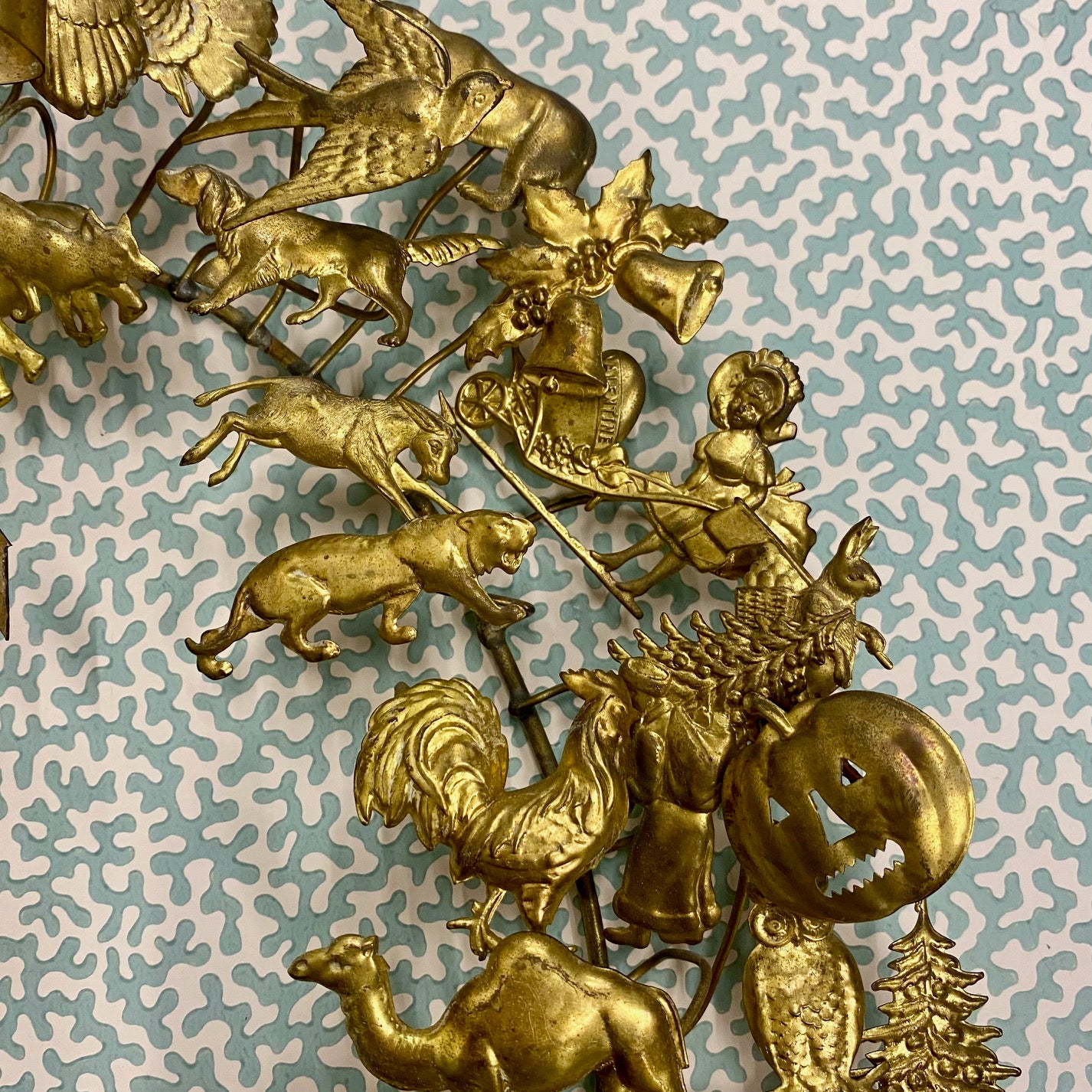 Vintage Brass Wreath