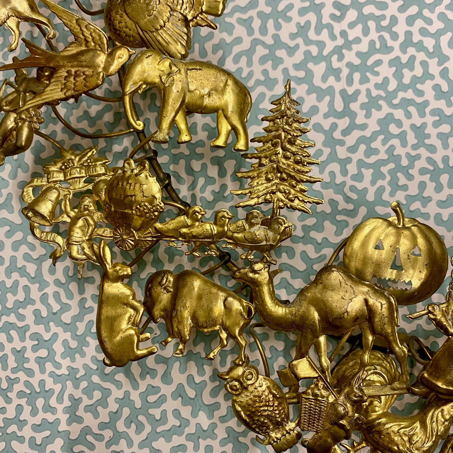 Vintage Brass Wreath