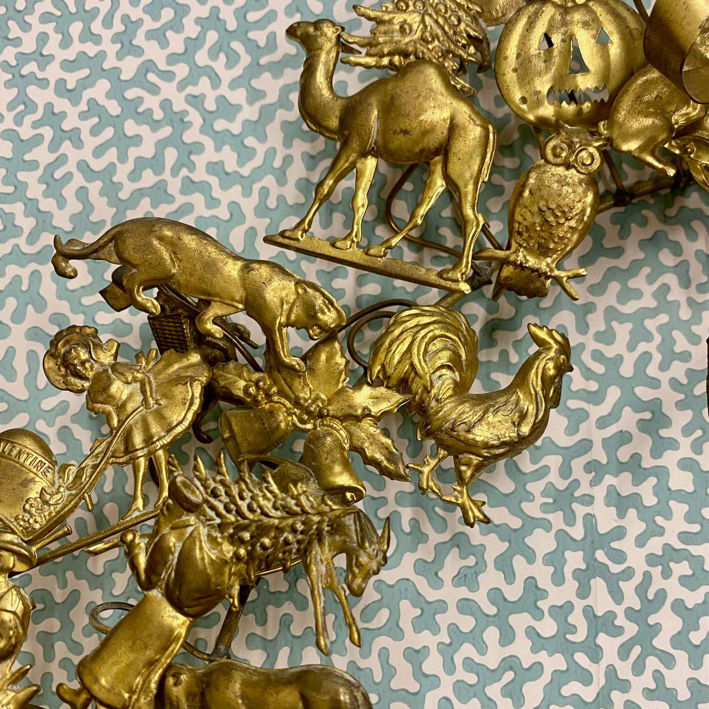 Vintage Brass Wreath