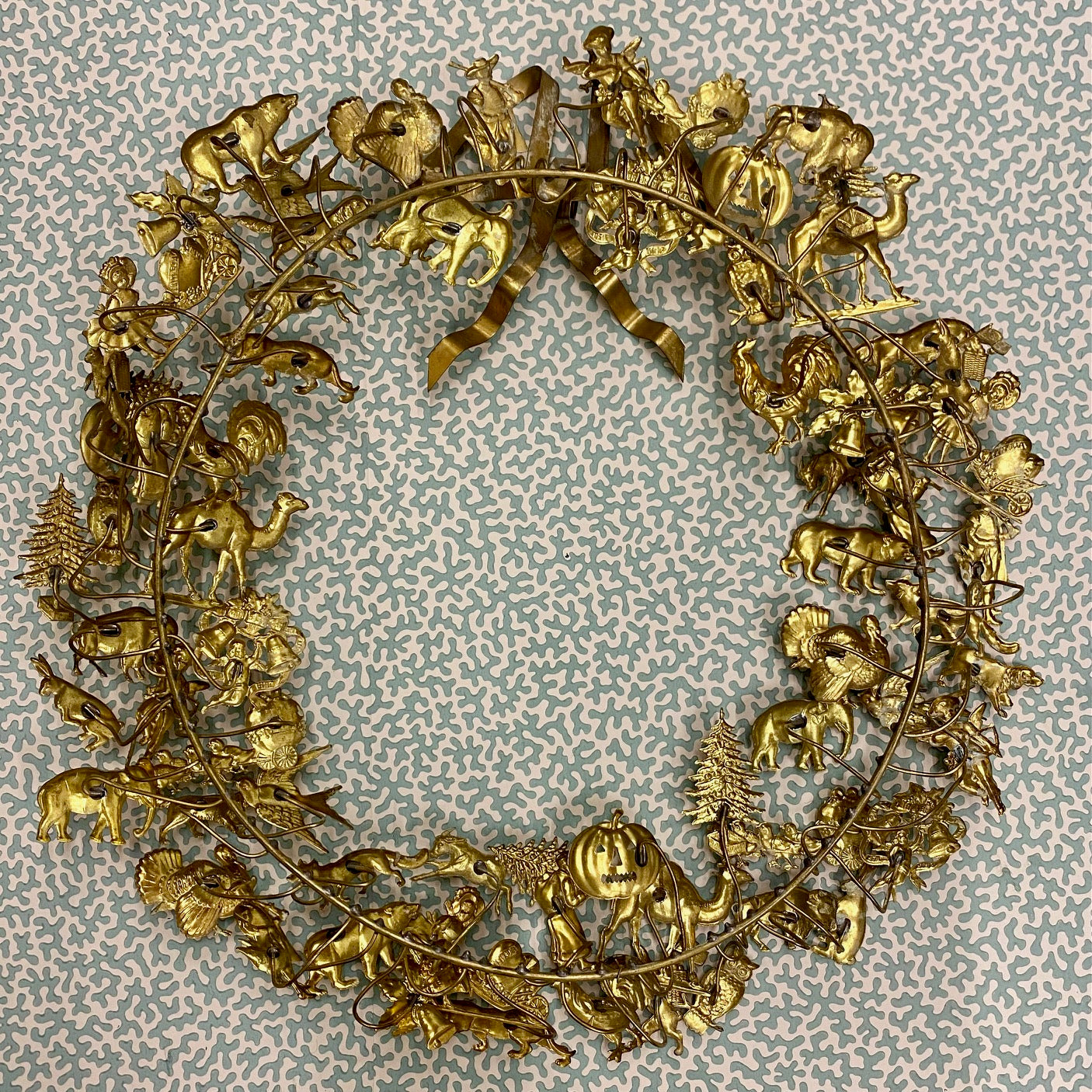 Vintage Brass Wreath