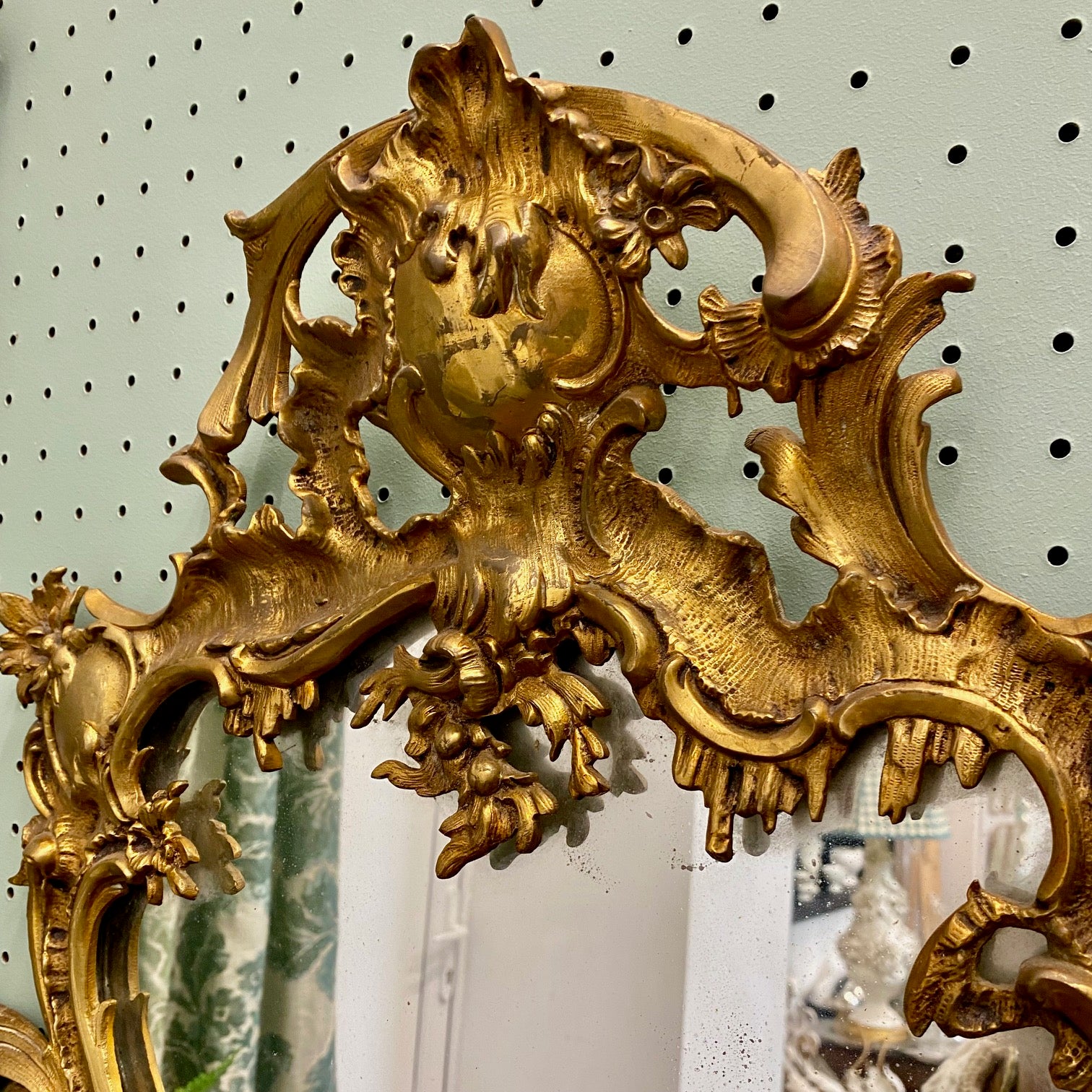 Pair of Victorian Gilt Bronze Mirrors c.1880