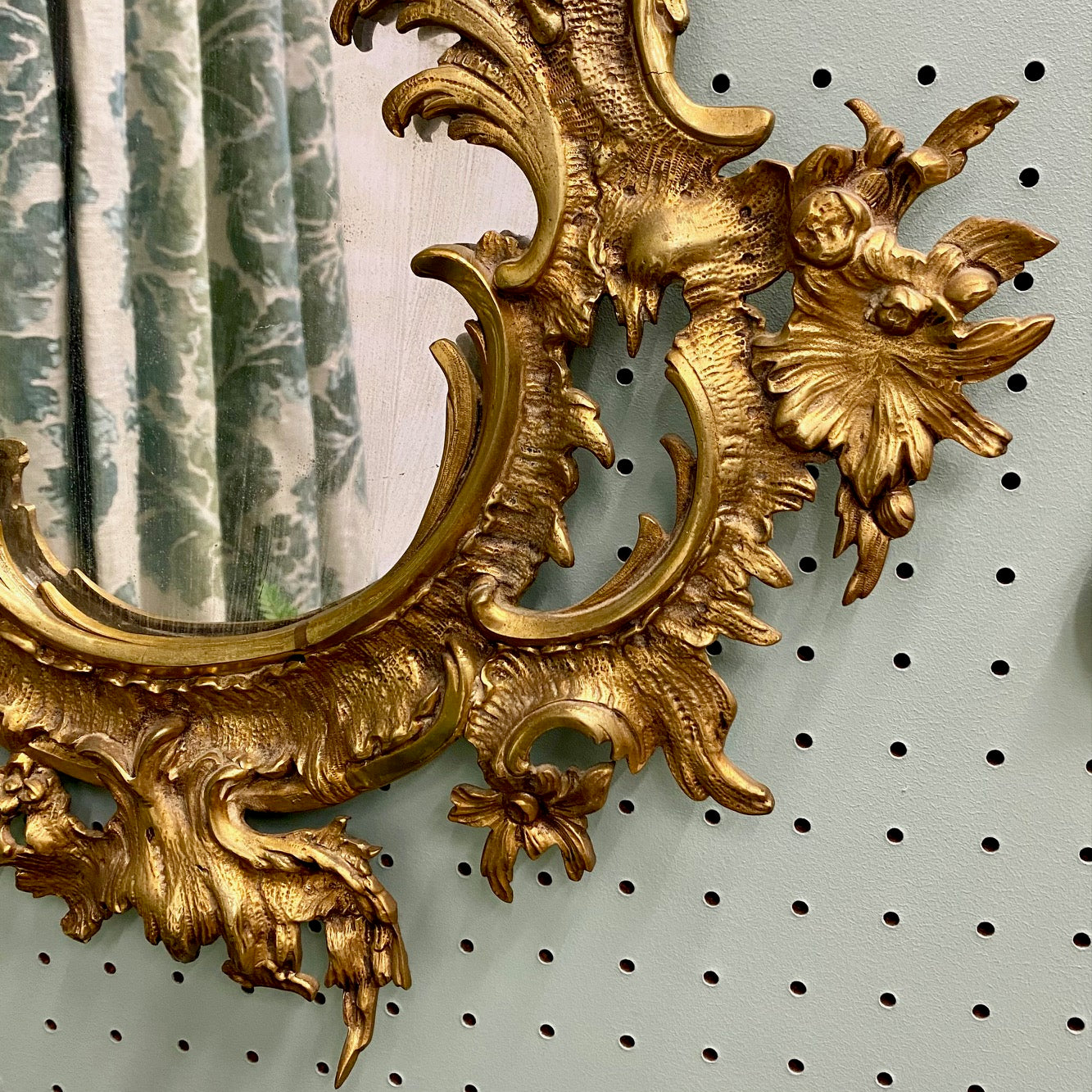 Pair of Victorian Gilt Bronze Mirrors c.1880