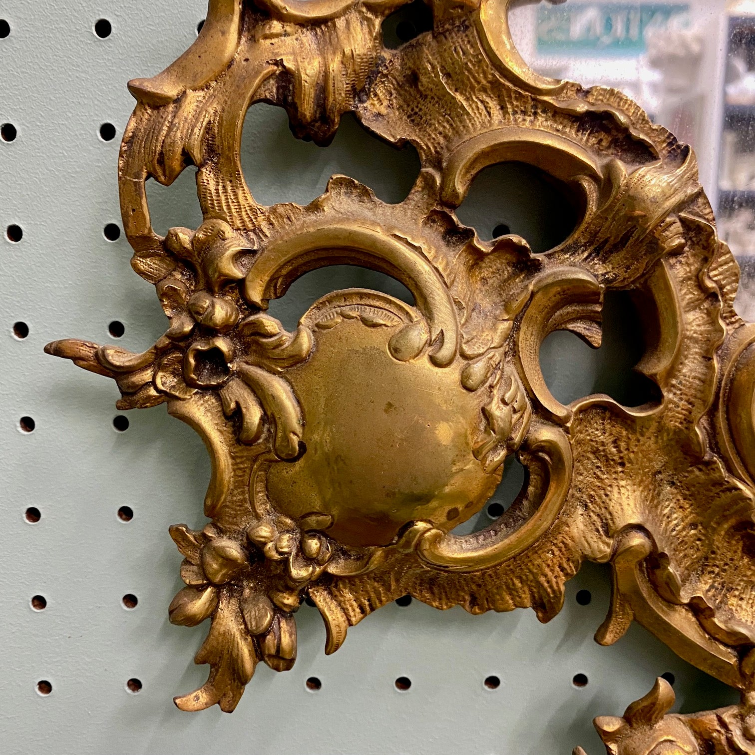 Pair of Victorian Gilt Bronze Mirrors c.1880