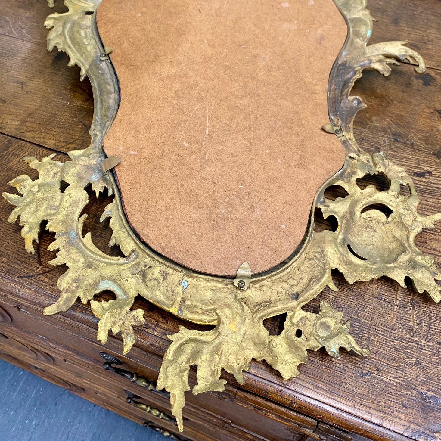 Pair of Victorian Gilt Bronze Mirrors c.1880