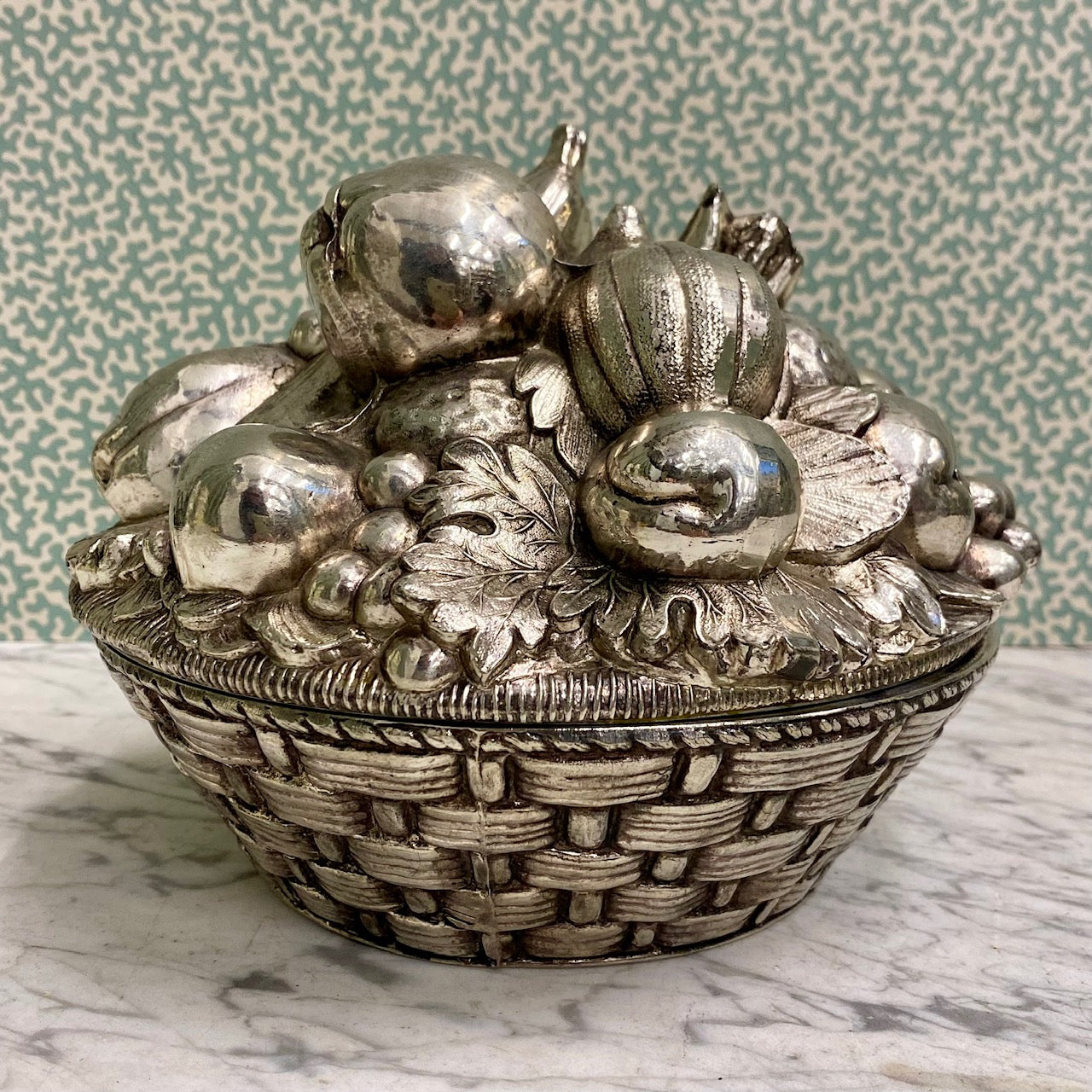 Exceptionally Rare Mauro Manetti Fruit Basket Ice Bucket