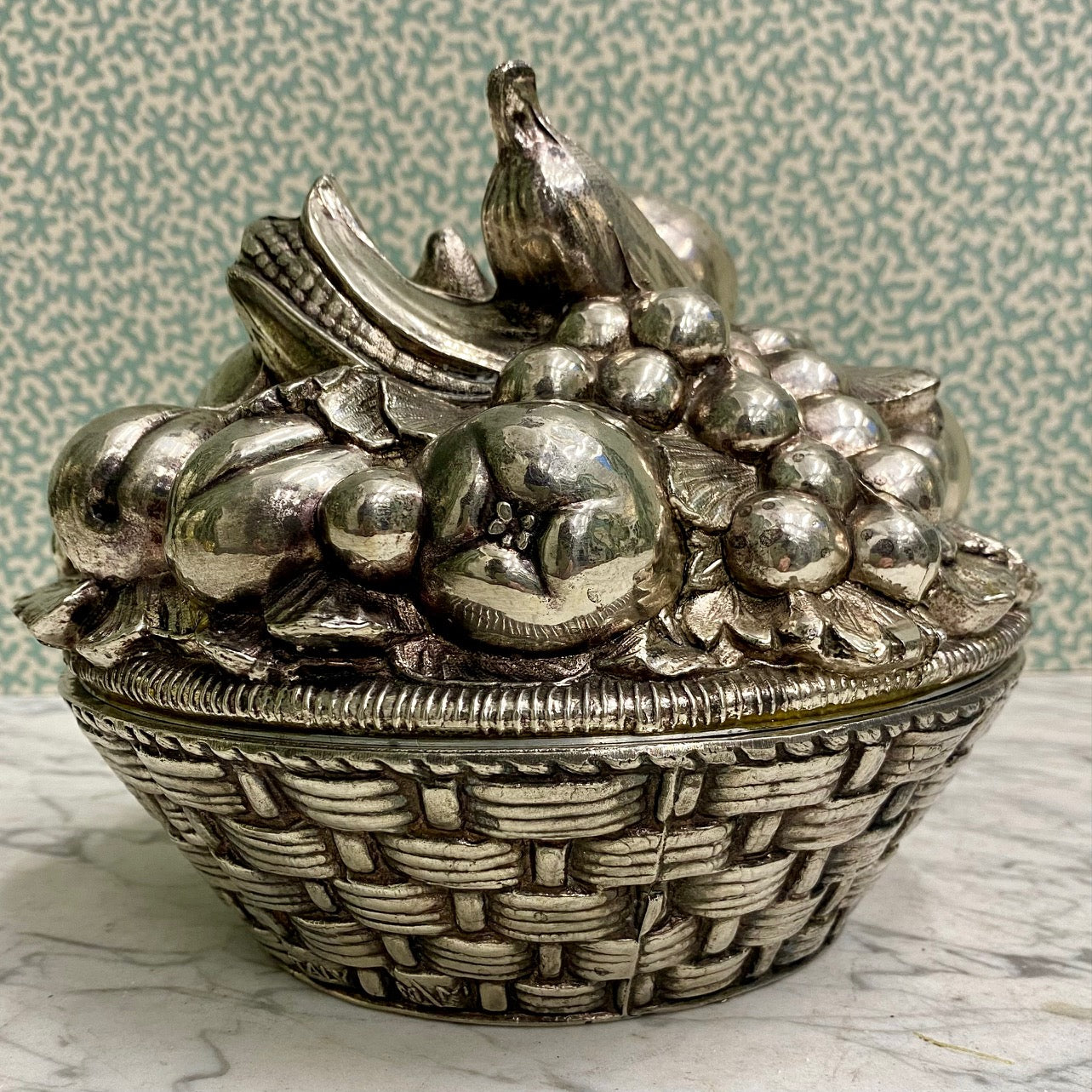 Exceptionally Rare Mauro Manetti Fruit Basket Ice Bucket