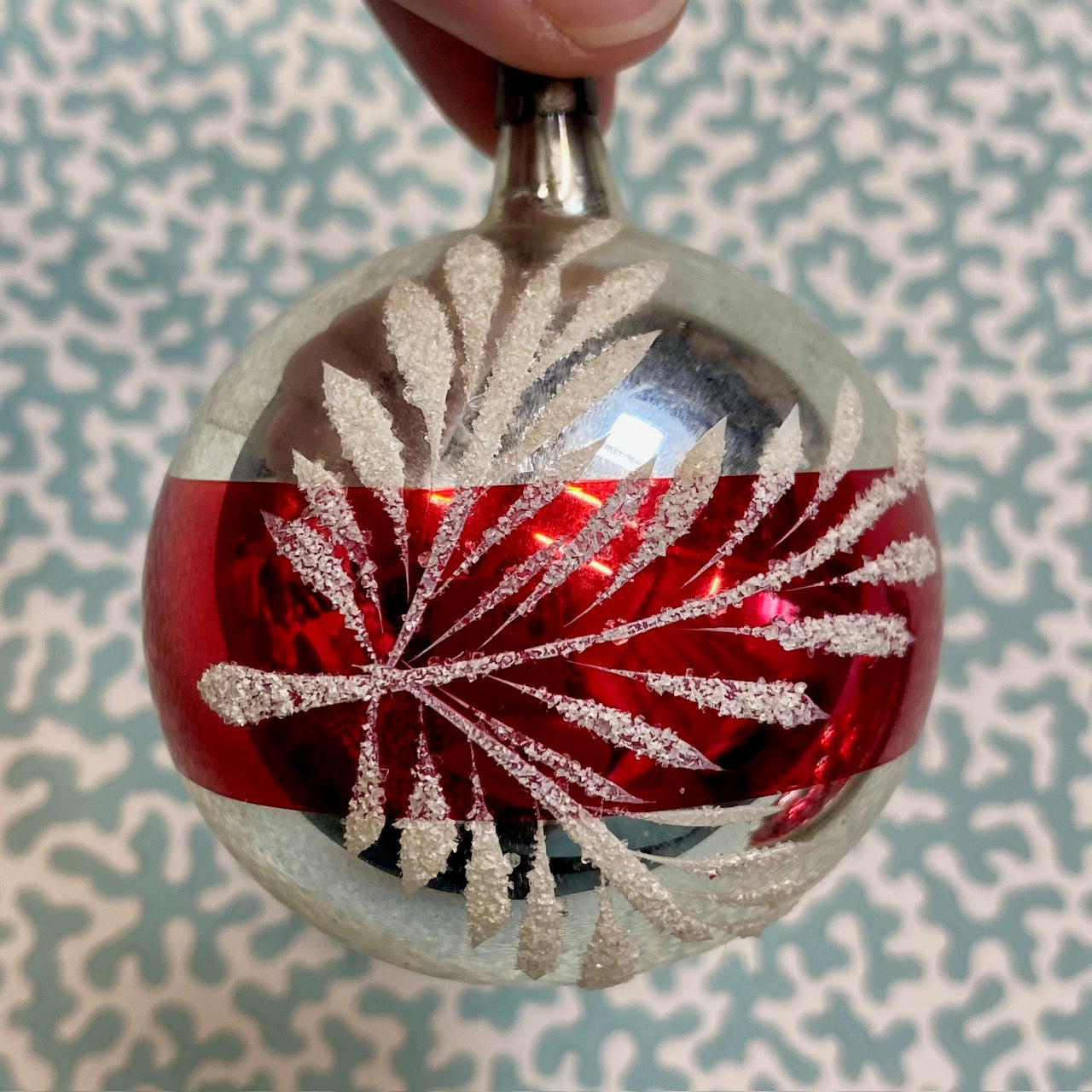 Vintage Red Mercury Glass Baubles