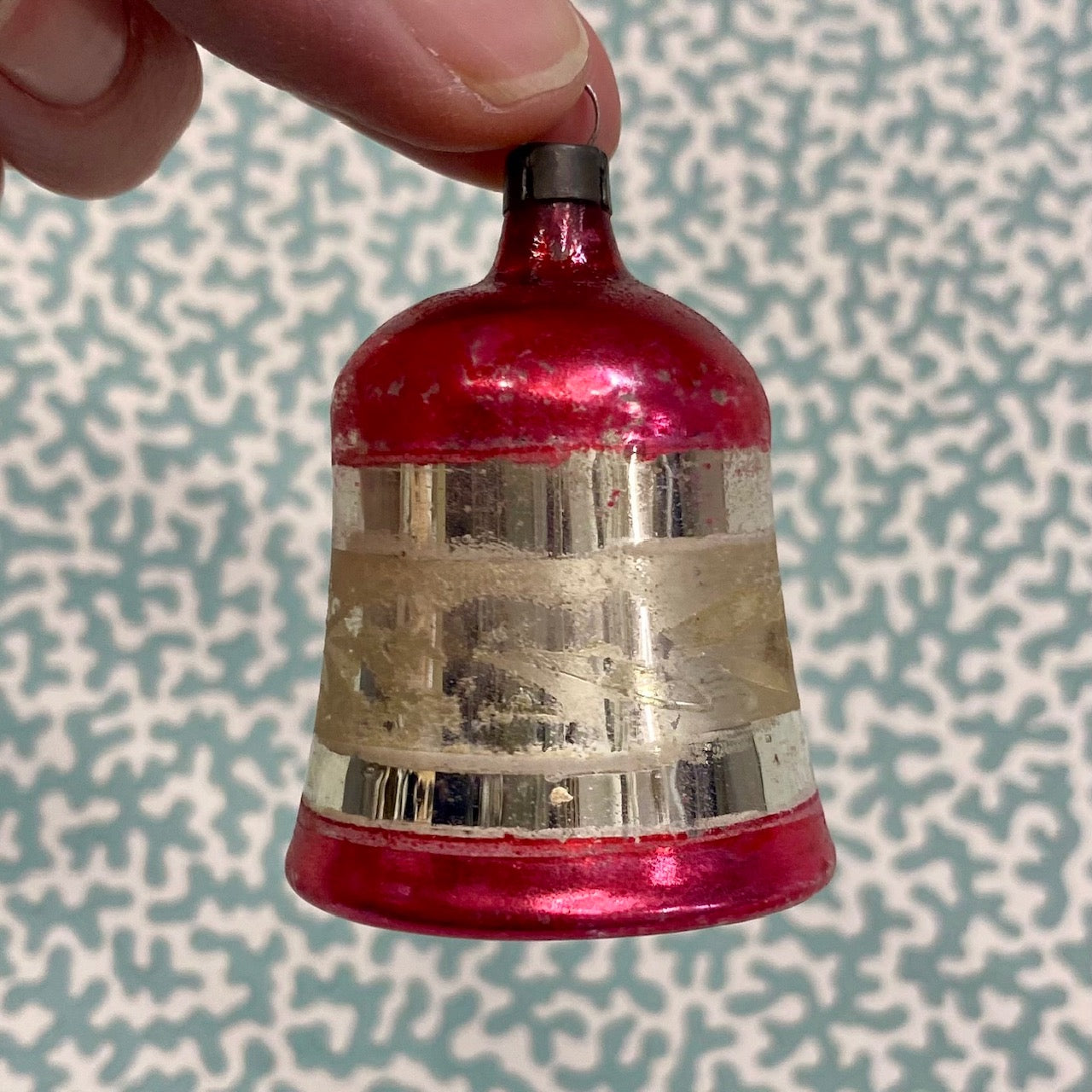 Vintage Red Mercury Glass Baubles