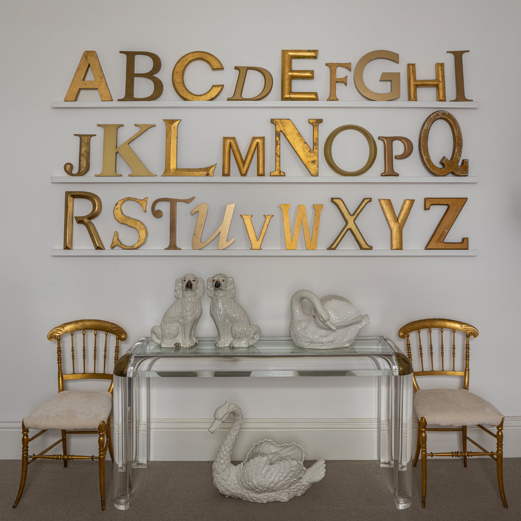 Gold Alphabet