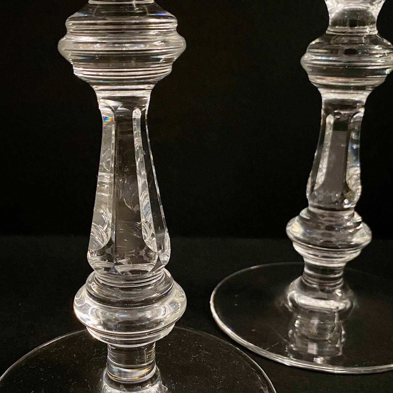 Pair Vintage Waterford Crystal Candlesticks