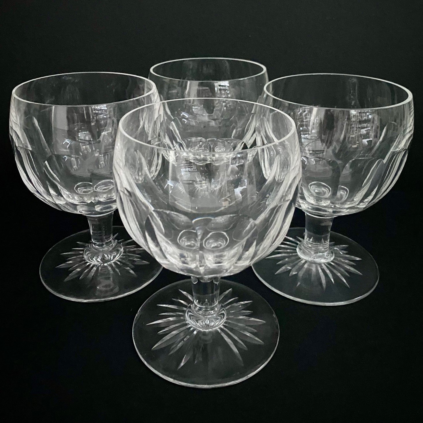 LARGE Fabulous Crystal Goblets for G&T or Aperol Set of 4