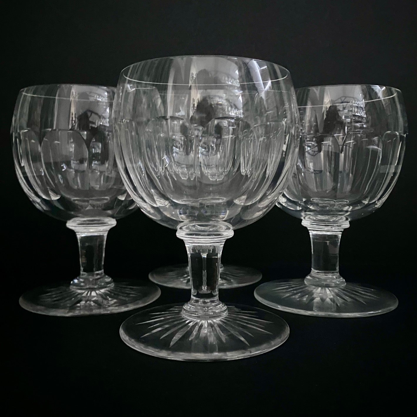 LARGE Fabulous Crystal Goblets for G&T or Aperol Set of 4